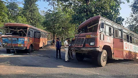 Palghar ST Bus Acciodent