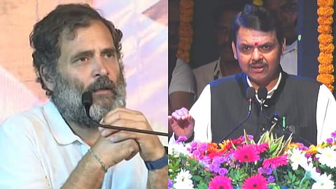 Devendra Fadnavis and rahul gandhi 