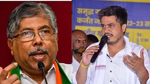 chandrakant patil and Rohit Pawar 