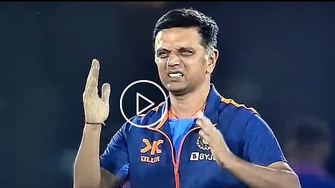 Ind vs NZ ODI Series Coach Rahul Dravid Viral Video