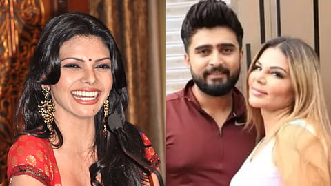 Sherlyn Chopra And Rakhi Sawant And Adil Khan Durrani