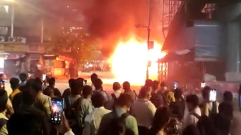 Mumbai Best Bus Fire