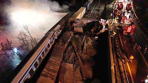 Two trains collide in northern