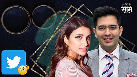 Raghav Chadha and Parineeti Chopra 
