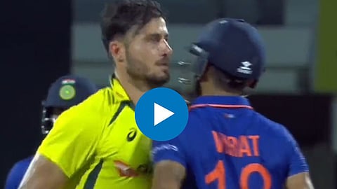 virat kohli and marcus stoinis clash 