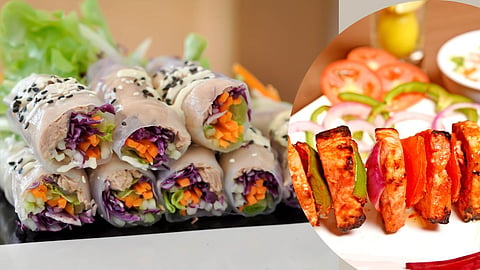 Tandoori Paneer Roll Recipe