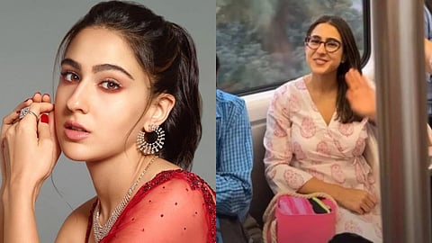 Sara Ali Khan Travel In Metro