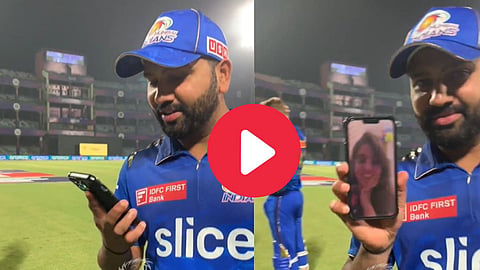 Rohit Sharma Video Call