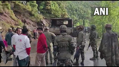 Terrorists Attacked on Army Truck