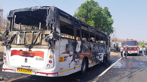 Nagpur Amravati Highway Shivshahi Bus Fire