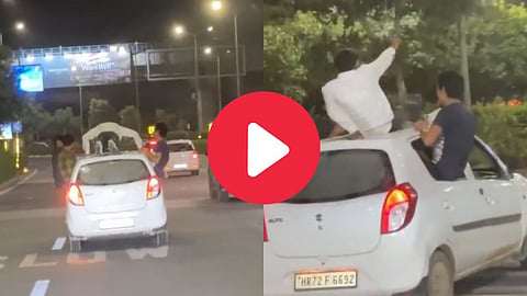 Push-ups on Car Viral Video