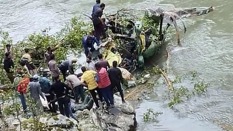 Army ALH Dhruv Helicopter crashed
