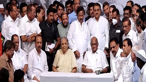 Sharad Pawar decided to step down as NCP president