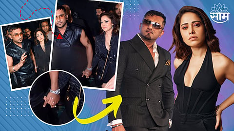 Yo Yo Honey Singh Spotted With Nushrat Bharucha holding each other's hand 