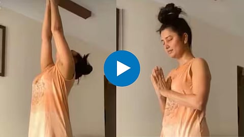 Prajakta Mali Yoga Day Post