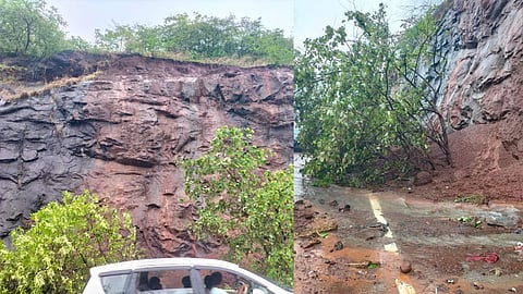 Landslide On Mumbra bypas