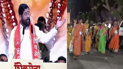 CM Eknath Shinde speech Goregaon Shiv Sena workers return to the home viral video 