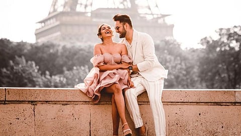 Mitali Mayekar And Siddharth Chandekar Photo from Paris