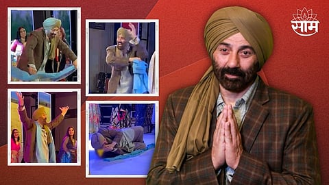 Sunny Deol Viral Dance Video Karan Deol - Drisha Acharya Sangeet  Ceremony 