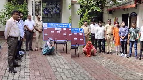 Pune police arrested two women gold chain thieves from Swargate bus stand
