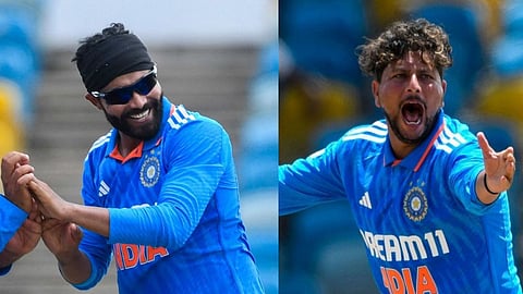 kuldeep yadav with ravindra jadeja