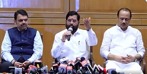 Ajit pawar devendra fadnavis eknath shinde