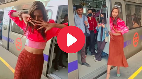 Girl Dance Delhi Metro Video