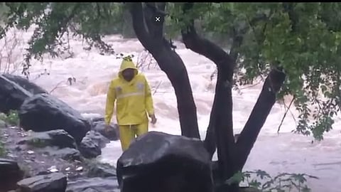 Man Drowning In Waterfall At Borivali