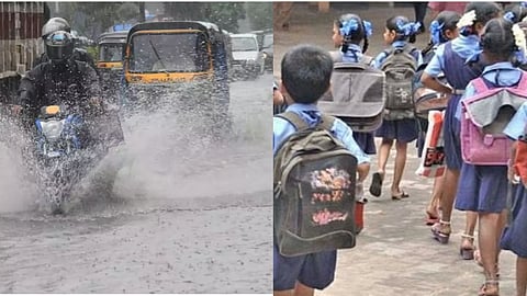 मुंबईत वरुणराजा धो धो बरसला, शहरांतील सर्व शाळांना सुट्टी  