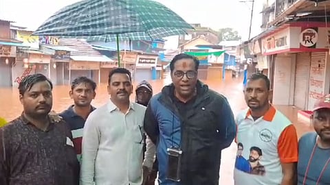 khed rain updates, mns leader vaibhav khedekar, ratnagiri news
