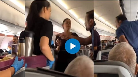 Fight In Flight Viral Video
