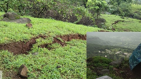 Pune Bhimashankar Mountain Cracked