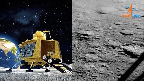 Mission chandrayaan 3 Latest update Pragyan rover came out of the Vikram lander isro shared images