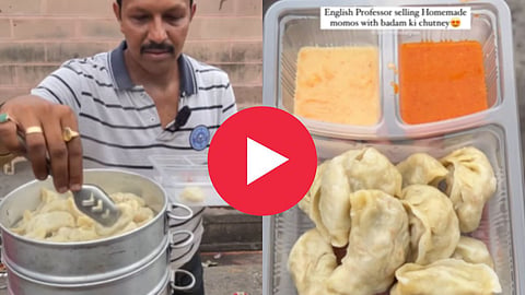 English Professor Selling Momos
