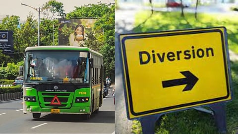 Pune Metro Work Baner Road Closed
