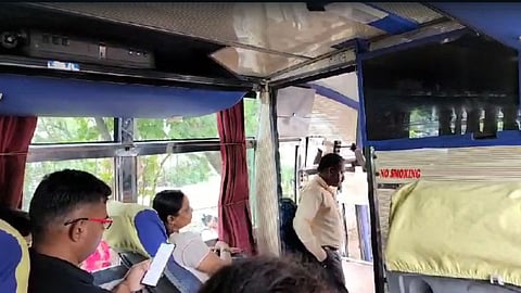 kolhapur, maratha reservation, msrtc bus,  