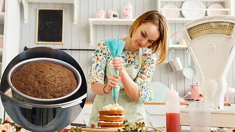 Making Cake in Cooker