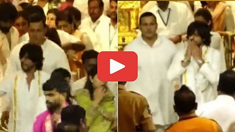 shah rukh khan visit tirupati sri venkateswara swamy temple 
