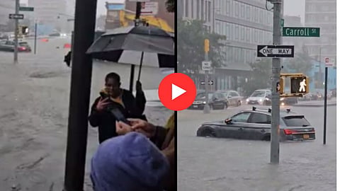 Heavry Rainfall In New York City: