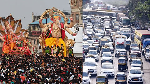Ganesh Visarjan Mumbai Traffic 