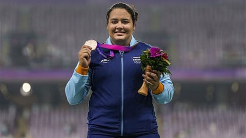 Kiran baliyan won bronze medal in women's shot put event ends long wait of 72 years becomes first women to win medal in shot put