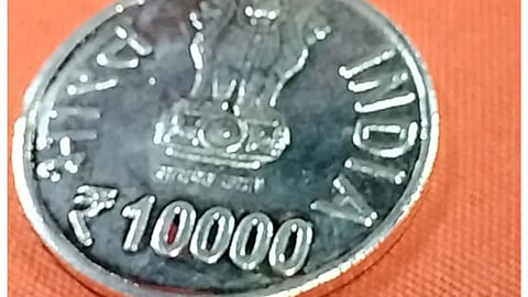 ten thousand rupees coin