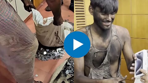 Beggar Buying iphone