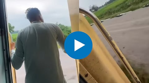 Man Falls In Train