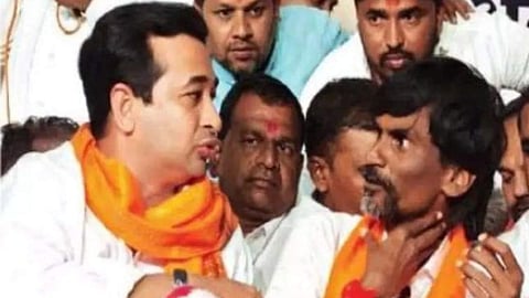 Nitesh Rane, Manoj Jarange Patil