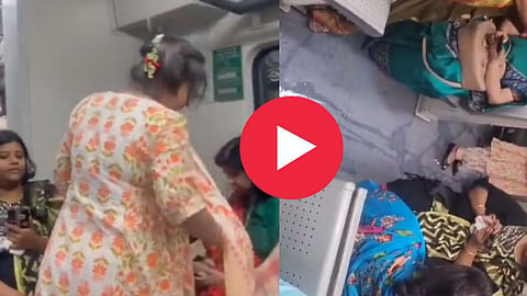 Rain In AC Local Train