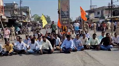 Maratha Reservation Protest Buldhana