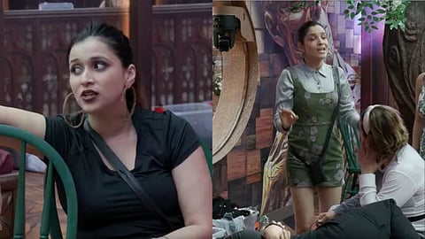 Ankita Lokhane And Mannara Chopra Fighting