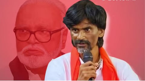 Manoj Jarange in Ahmednagar
