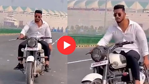 Stunt On Bullet Viral Video
